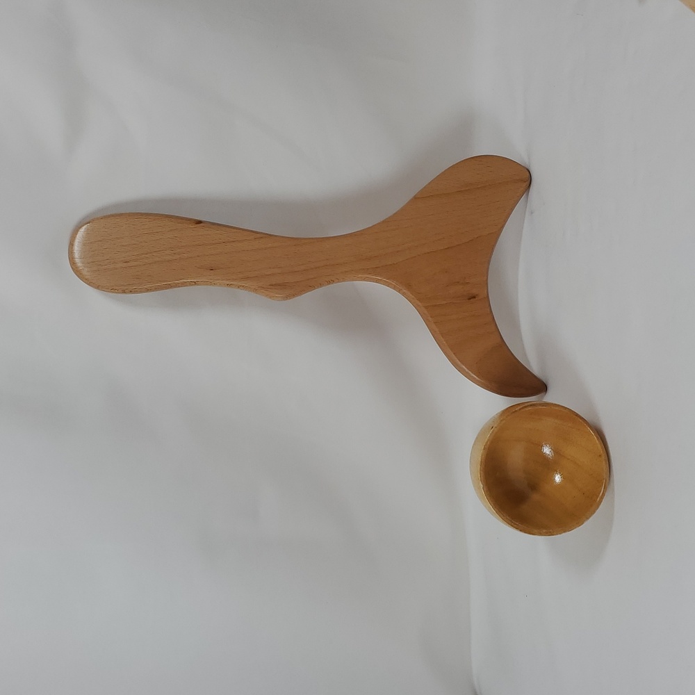 ZEFTECH 6-In-1 Wood Therapy Massage Tool Set W/ Massage Oil - Picture 11 of 11